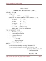 Đồ án thiết kế máy công cụ thiết kế máy tiện ren vít vạn năng 