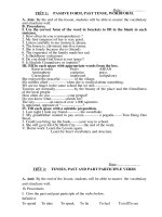 data thcsnam hong nguyôn thþ thanh thuû date tiõt 1 passive form past tense wordform a aim by the end of the lesson students will be able to master the vocabulary and struchure well b procedures i