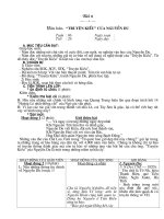 bµi 1 gi¸o ¸n ng÷ v¨n 9 賴平全書 l¹i v¨n th­ bµi 6 v¨n b¶n “truyön kiòu” cña nguyôn du tuçn 06 ngµy so¹n tiõt 26 ngµy d¹y a môc tiªu cçn ®¹t gióp häc sinh n¾m ®­îc nh÷ng nðt chñ yõu vò cué