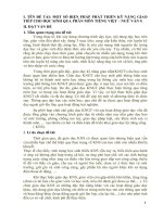 một số biện pháp phát triển kỹ năng giao tiếp cho học sinh qua phân môn tiếng việt – ngữ văn 9