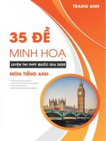 35 đề minh họa THPTQG