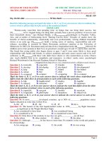 20 đề THI THỬ môn TIẾNG ANH THPT QUỐC GIA các TRƯỜNG CHUYÊN mới NHẤT