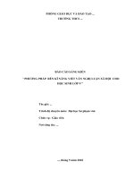 SKKN    PHƯƠNG PHÁP  RÈN KĨ NĂNG VIẾT VĂN NGHỊ LUẬN XÃ HỘI  CHO HỌC SINH LỚP 9 (41)