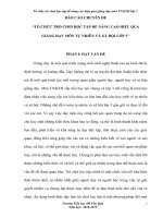 tổ chức trò chơi học tập để nâng cao hiệu quả giảng dạy môn tự nhiên và xă hội lớp 3 