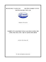 Nghiên cứu giải pháp nâng cao chất lượng thi công nhà máy z756   bộ tư lệnh công binh  