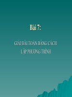 giai toan bang cach lap phuong trinh 2