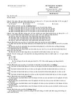 bộ giáo dục và đào tạo đề thi trắc nghiệm môn vat li 11 thời gian làm bài phút 40 câu trắc nghiệm mã đề thi 132 họ tên thí sinh số báo danh câu 1 vët s¸ng ab qua thêu kýnh héi tô cã tiªu cù f 15