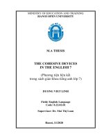 The cohesive devices in the english 7  