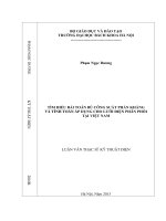 Tìm hiểu bài toán bù công suất phản kháng và tính toán áp dụng cho lưới điện phân phối tại việt nam