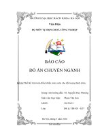 Báo cáo đồ án chuyên ngành đề tài thiết kế tính toán điều khiển mức nước cho đối tượng bình chứa 