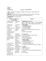 thcs taân loäc baéc week 1 period 2 teaching date lesson 1 listen read aim reading the dialogue for details and revision of simple present and simple past tenses objective by the end of the less