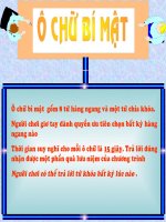 slide 1 oâ chöõ bí maät goàm 8 töø haøng ngang vaø moät töø chìa khoùa ngöôøi chôi giô tay daønh quyeàn öu tieân choïn baát kyø haøng ngang naøo thôøi gian suy nghó cho moãi oâ chöõ laø 15 giaây traû