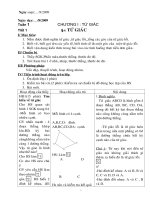 tuaàn 1 ngày soạn 82009 ngaøy daïy 82009 tuần 1 chương i tứ giác tiết 1 §1 töù giaùc i muïc tieâu 1 naém ñöôïc ñònh nghóa töù giaùc töù giaùc loàitoång caùc goùc cuûa töù giaùc loài 2 bieát ve