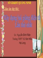 giáo án dự thi giáo án dự thi gv nguyễn đình riện trường thpt vũ văn hiếu hạ long së gd§t qu¶ng ninh kiểm tra bài cũ câu hỏi viết cấu hình e đầy đủ của các nguyên tử nitơ và photpho cho biết các số