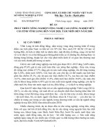 ĐỀ ÁN PHÁT TRIỂN NÔNG NGHIỆP CÔNG NGHỆ CAO (NÔNG NGHIỆP HỮUCƠ) TỈNH VĨNH LONG ĐẾN NĂM 2020, TẦM NHÌN ĐẾN NĂM 2030