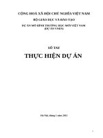 DỰ ÁN MÔ HÌNH TRƯỜNG HỌC MỚI VIỆT NAM (DỰ ÁN VNEN)SỔ TAYTHỰC HIỆN DỰ ÁN