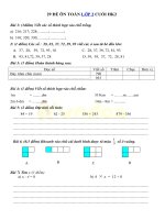 29 đề thi học kì 2 môn Toán lớp 2 Hay chọn lọc