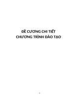 ĐỀ CƯƠNG CHI TIẾT HỌC PHẦN TRÌNH ĐỘ ĐÀO TẠO: ĐẠI HỌC LOẠI HÌNH ĐÀO TẠO: CHÍNH QUY. TÊN HỌC PHẦN: Tiếng Việt: TRIẾT HỌC MÁC - LÊNIN