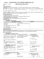 chöông i haøm soá löôïng giaùc phöông trình löôïng giaùc giáo án đại số và giải tích 11 cơ bản chöông i haøm soá löôïng giaùc phöông trình löôïng giaùc ngày soạn 2009 §1 haøm soá löôïng giaùc