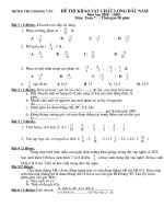 tr­êng thcs phong v©n §ò thi kh¶o s¸t chêt l­îng ®çu n¨m tr­êng thcs phong v©n §ò thi kh¶o s¸t chêt l­îng ®çu n¨m n¨m häc 2008 – 2009 m«n to¸n 7 – thêi gian 90 phót bµi 1 2 ®ióm khoanh trßn ®¸p ¸n
