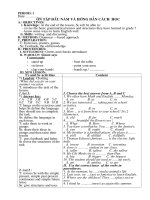 period 1 period 1 date ¤n tëp ®çu n¨m vµ h­íng dén c¸ch häc a objectives i knowlege at the end of the lesson ss will be able to revise the basic grammartical tenses and structures they have learned