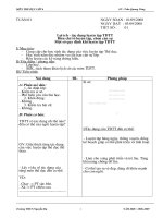 tuaàn 01 môn thể dục lớp 6 gv trần quang tùng tuần 01 ngày soạn 01092008 ngày dạy 03092008 tiết số 01 lîi ých t¸c dông luyön tëp tdtt biªn chõ tæ luyön tëp chän c¸n sù mét sè quy ®þnh khi luyön t