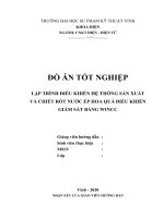 Lập trình điều khiển hệ thống sản xuất và chiết rót nước ép  hoa quả bằng PLC S7-1200