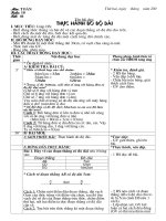 m«n tëp viõt tr­êng tióu häc thþ trên §«ng triòu gi¸o viªn nguyôn thþ hëu m«n to¸n thø hai ngµy th¸ng n¨m 200 tuçn 10 tiõt 46 tªn bµi d¹y thùc hµnh ®o ®é dµi i môc tiªu gióp hs biõt dïng th­íc th¼ng