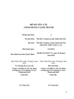 HỒ SƠ YÊU CẦU CHÀO HÀNG CẠNH TRANH.Tên gói thầu: Nội thất và dụng cụ thực hành môn hóaDự toán:TRƯỜNG THPT THỪA LƯU