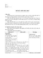 tuaàn tuaàn 1 tieát 1 ngaøy soaïn ngaøy daïy môû ñaàu moân hoaù hoïc i muïc tieâu hs bieát hoaù hoïc laø moân khoa hoïc nghieân cöùu caùc chaát söï bieán ñoåi chaát vaø öùng duïng cuûa chuùng hoaù ho