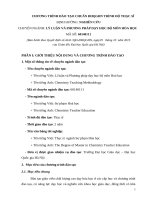 CHƯƠNG TRÌNH ĐÀO TẠO CHUẨN ĐHQGHN TRÌNH ĐỘ THẠC SĨ ĐỊNH HƯỚNG: NGHIÊN CỨU CHUYÊN NGÀNH: LÝ LUẬN VÀ PHƯƠNG PHÁP DẠY HỌC. BỘ MÔN HÓA HỌC