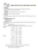 ngaøy soaïn giaùo aùn vaät lí 9 tuaàn i ngaøy soaïn 15809 ngày dạy 21809 tieát 02 i muïc tieâu 1 kieán thöùc nhaän bieát ñöôïc ñôn vò ñieän trôû vaø vaän duïng coâng thöùc tính ñieän trôû ñeå gia