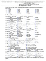 complete the passage with the most suitable words phßng gd ®t hång lünh ®ò thi chän ®éi tuyón dù thi häc sinh giái tønh vßng 2 n¨m häc 2008 2009 m«n thi tiõng anh 9 thêi gian lµm bµi 150 phót kh«ng