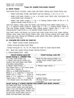 ngaøy soaïn 25102009 ngaøy soaïn 25102009 ngaøy daïy 27102009 tieát 20 haøm soá baäc nhaát a muïc tieâu veà kieán thöùc cô baûn yeâu caàu hs naém vöõng caùc kieán thöùc sau haøm soá baäc nhaát