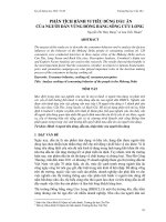 Nghiên cứu phân tích hành vi tiêu dùng dầu ăn của người dân vùng đồng bằng sông cửu long nguyễn thị thùy dung TS lưu tiến thuận 