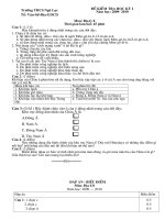 phßng gi¸o dôc ®çm hµ tröôøng thcs nguõ laïc toå vaên söû ñòa gdcd ®ò kióm tra häc kú i n¨m häc 2009 2010 m«n §þa lý 8 thêi gian lµm bµi 45 phót c©u 1 1 5 ® h y khoanh trßn ý ®óng nhêt trong c¸c c©u