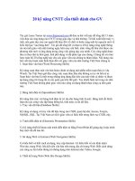 20 ky nang CNTT can thiet danh cho GV