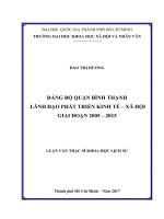 Đảng bộ quận bình thạnh lãnh đạo phát triển kinh tế   xã hội giai đoạn 2005   2015     