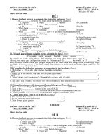tr­êng thcs th¸i thñy bµi kióm tra sè 2 n¨m häc 2009 2010 m«n tiõng anh 7 thêi gian 45 phót hä vµ tªn häc sinh ®ò i i choose the best answer to complete the following sentences 2ms 1 in lessons we