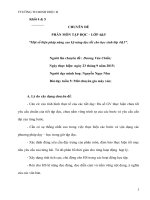 chuyên đề phân môn tập đọc – lớp 45  một số biện pháp năng cao kỹ năng đọc tốt cho học sinh lớp 45 