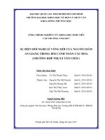 Sự biến đổi nghi lễ vòng đời của người chăm an giang trong bối cảnh toàn cầu hóa (trường hợp thị xã tân châu) 