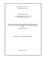 Tóm tắt báo cáo tổng kết đề tài khoa học và công nghệ cấp Đại học Đà Nẵng: Mô phỏng lưới điện phức tạp bằng phương pháp mới "Fractal" xét ứng dụng truyền tin trên đường dây tải điện