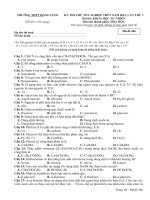 Đề thi thử THPT môn Hóa Học 2021 Thi TN trường Hồng Lĩnh - Hà Tĩnh (Lần 1 - Đề 2) -