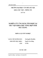 Tóm tắt Khóa luận tốt nghiệp: Nghiên cứu ứng dụng tích hợp tại thư viện khoa học tổng hợp tỉnh Bắc Giang