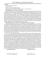 Những đóng góp mới của luận án: Vai trò của chính quyền địa phương cấp tỉnh trong phát triển du lịch bền vững tỉnh Ninh Bình