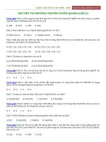 Đề thi thử THPT môn Hóa Học 2021 Thi TN chuyên Tuyên Quang (Lần 2) -