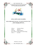 SKKN một số biện pháp giáo dục lấy trẻ làm trung tâm trong trường mầm non 