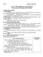 tuần gi¸o ¸n hãa häc 9 tuần 1 soạn ngày 20082008 tiết 2 giảng ngày 28082008 bµi 1 týnh chêt ho¸ häc cña oxit kh¸i qu¸t vò sù ph©n lo¹i oxit a– môc tiªu bµi häc 1 kiõn thøc hs biõt ®­îc nh÷ng týnh