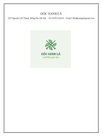 Báo cáo Chuyên đề Khởi sự Kinh doanh Haui  Bản kế hoạch kinh doanh chi tiết