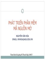 Phát triển phần mềm mã nguồn mở 